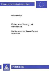 Book Cover for Keine Versoehnung Mit Dem Nichts by Frank Bechert