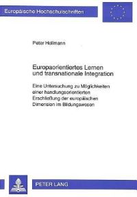 Book Cover for Europaorientiertes Lernen Und Transnationale Integration by Peter Hellmann