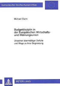 Book Cover for Budgetdisziplin in Der Europaischen Wirtschafts- Und Wahrungsunion by Michael Sturm
