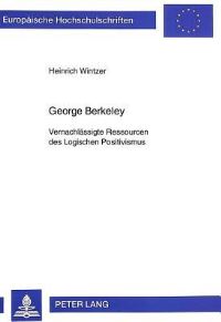 Book Cover for George Berkeley by Heinrich Wintzer