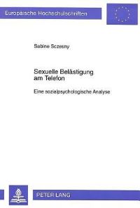 Book Cover for Sexuelle Belaestigung Am Telefon by Sabine Sczesny