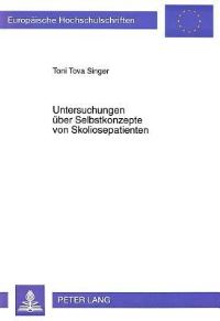 Book Cover for Untersuchungen Uber Selbstkonzepte Von Skoliosepatienten by Toni Tova Singer