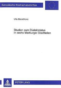 Book Cover for Studien Zum Dialektstatus in Sechs Marburger Stadtteilen by Ulla Brandhove