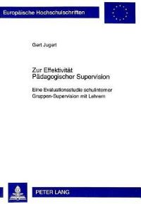 Book Cover for Zur Effektivitaet Paedagogischer Supervision by Gert Jugert