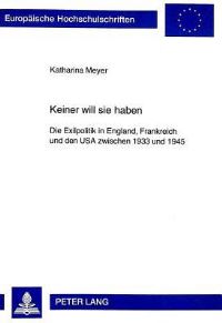 Book Cover for Keiner Will Sie Haben by Katharina Meyer