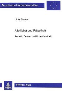 Book Cover for Allerliebst Und Ratselhaft by Ulrike Starker