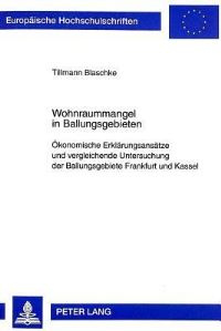 Book Cover for Wohnraummangel in Ballungsgebieten by Tillmann Blaschke