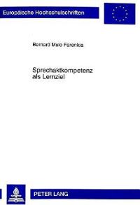 Book Cover for Sprechaktkompetenz Als Lernziel by Bernard Mulo Farenkia