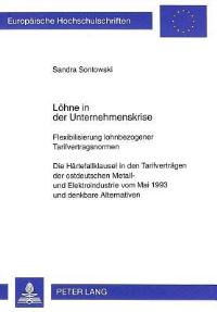 Book Cover for Loehne in Der Unternehmenskrise. Die Haertefallklausel in Den Tarifvertraegen Der Ostdeutschen Metall- Und Elektroindustrie Vom Mai 1993 Und Denkbare by Sandra Sontowski