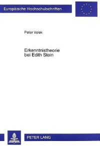 Book Cover for Erkenntnistheorie Bei Edith Stein by Peter Volek