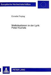 Book Cover for Weltsituationen in Der Lyrik Peter Huchels by Cornelia Freytag