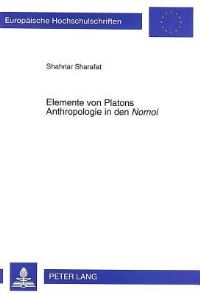 Book Cover for Elemente Von Platons Anthropologie in Den Nomoi by Shahriar Sharafat