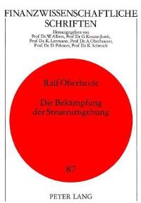 Book Cover for Die Bekaempfung Der Steuerumgehung by Ralf Oberheide