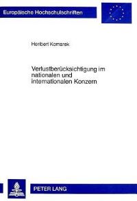 Book Cover for Verlustberucksichtigung Im Nationalen Und Internationalen Konzern by Heribert Komarek