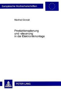 Book Cover for Produktionsplanung Und -Steuerung in Der Elektronikmontage by Manfred Gronalt