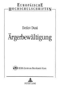 Book Cover for Argerbewaltigung by Detlev Dusi