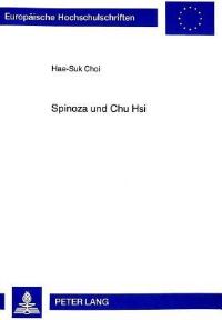 Book Cover for Spinoza Und Chu Hsi by HaeSuk Choi
