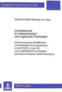 Book Cover for Umweltschutz Im Internationalen Und Regionalen Freihandel by 
