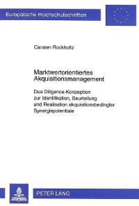 Book Cover for Marktwertorientiertes Akquisitionsmanagement by Carsten Rockholtz