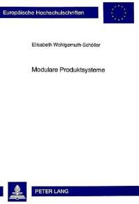 Book Cover for Modulare Produktsysteme by Elisabeth Wohlgemuth-Schöller