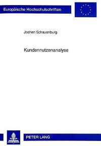Book Cover for Kundennutzenanalyse by Jochen Schauenburg