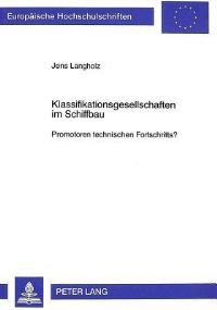 Book Cover for Klassifikationsgesellschaften Im Schiffbau by Jens Langholz