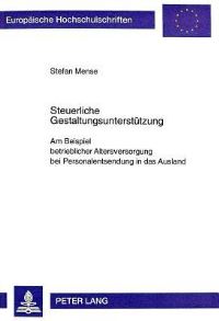 Book Cover for Steuerliche Gestaltungsunterstuetzung by Stefan Mense