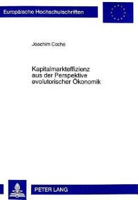 Book Cover for Kapitalmarkteffizienz Aus Der Perspektive Evolutorischer Okonomik by Joachim Coche
