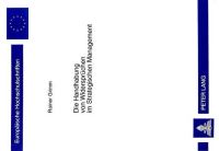 Book Cover for Die Handhabung Von Widerspruchen Im Strategischen Management by Rainer Grimm