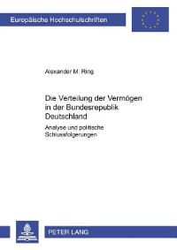 Book Cover for Die Verteilung Der Vermoegen in Der Bundesrepublik Deutschland by Alexander M Ring