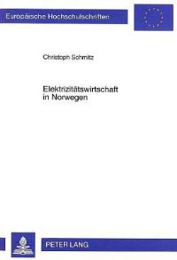 Book Cover for Elektrizitatswirtschaft in Norwegen by Christoph Schmitz
