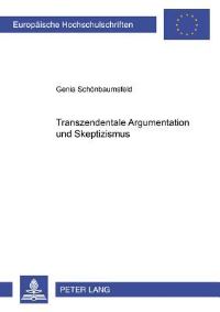 Book Cover for Transzendentale Argumentation Und Skeptizismus by Genia Schoenbaumsfeld