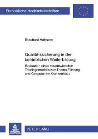 Book Cover for Qualitatssicherung in Der Betrieblichen Weiterbildung by Ekkehard Hofmann