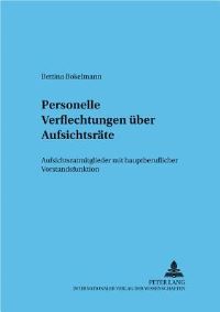Book Cover for Personelle Verflechtungen Uber Aufsichtsrate by Bettina Bokelmann