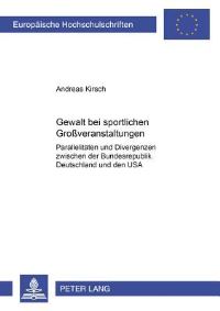 Book Cover for Gewalt Bei Sportlichen Großveranstaltungen by Andreas Kirsch