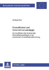 Book Cover for Diversifikation Und Unternehmensstrategie by Andreas Fey