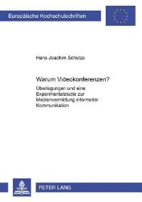 Book Cover for Warum Videokonferenzen? by HansJoachim Schütze