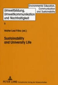 Book Cover for Sustainability and University Life by 