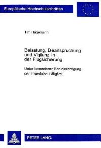 Book Cover for Belastung, Beanspruchung Und Vigilanz in Der Flugsicherung by Tim Hagemann