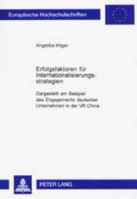 Book Cover for Erfolgsfaktoren Fur Internationalisierungsstrategien by Angelika Hilger