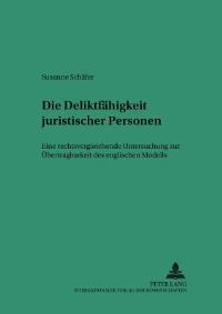 Book Cover for Die Deliktsfahigkeit Juristischer Personen by Susanne Schäfer