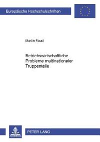 Book Cover for Betriebswirtschaftliche Probleme Multinationaler Truppenteile by Martin Faust