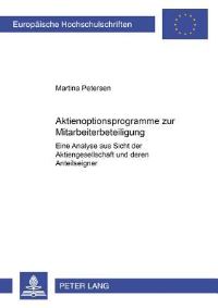 Book Cover for Aktienoptionsprogramme Zur Mitarbeiterbeteiligung by Martina Petersen