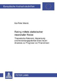 Book Cover for Rating Mittels Statistischer Neuronaler Netze by KaiPeter Menck