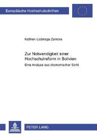 Book Cover for Zur Notwendigkeit Einer Hochschulreform in Bolivien by Kathlen Lizárraga Zamora