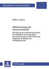 Book Cover for Mitbestimmung Und Verantwortlichkeit by Stefanie Jürgens