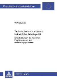 Book Cover for Technische Innovation Und Betriebliche Arbeitspolitik by Wilfried Zech