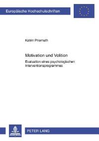 Book Cover for Motivation Und Volition by Katrin Priemuth