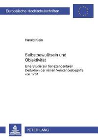 Book Cover for Selbstbewusstsein Und Objektivitaet by Harald Klein