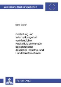 Book Cover for Gestaltung Und Informationsgehalt Veroffentlichter Kapitalflußrechnungen Borsennotierter Deutscher Industrie- Und Handelsunternehmen by Karin Mayer